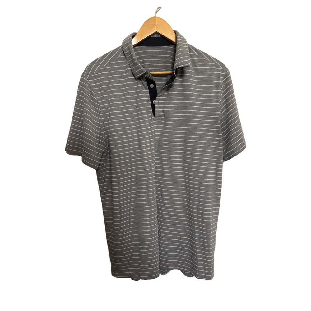 Lululemon Gray Polo Shirt Athletic Fit